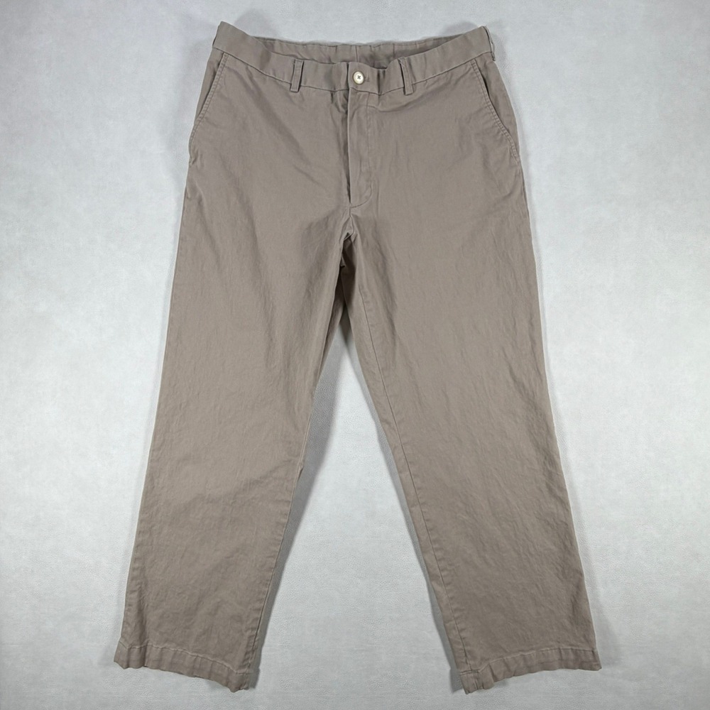 Southern Tide Mens 34x30 Channel Marker Chino Pants Tan Khaki Stretch Straight